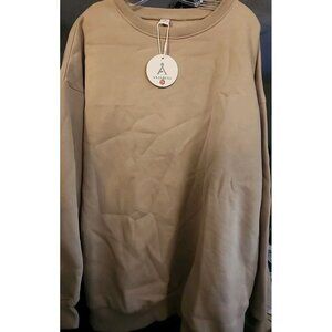 ANRABESS Womens XL Sweatshirt Long Sleeve Pullover Top NWT Oversized Cr60 Fleece
